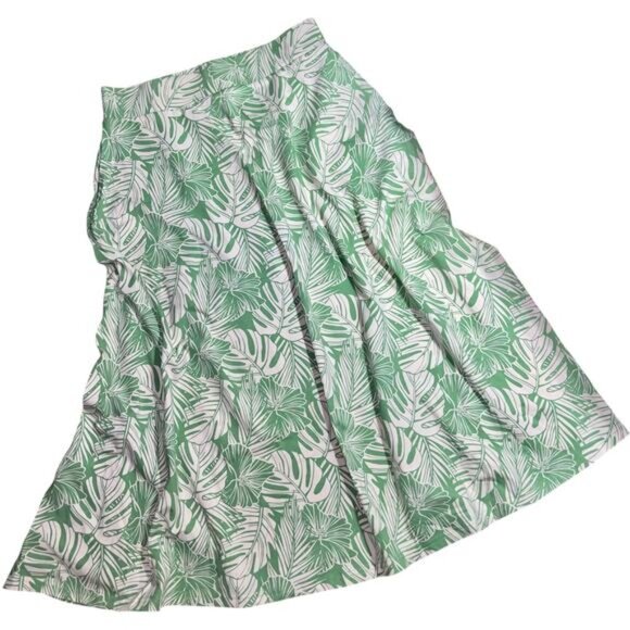 Pact XL Midi Skirt Tropical Fit & Flair Organic Cotton - Picture 2 of 8